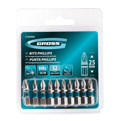 Bits Phillips PH1 Rápido 25mm 10PCS Haste 1/4 Gross 1132956