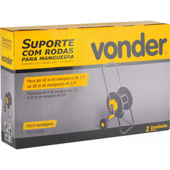 Suporte para Mangueira com Rodas Sem Mangueira Vonder