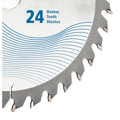 Disco de Corte 7.1/4 24 Dentes 184 mm 20 mm Furo Anel Redutor 16 mm Tramontina Master