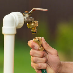 Engate Rápido Para Mangueira 1/2 Polegada Passagem Livre Latão 1 Peça Palisad 662408