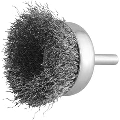 Escova Copo 2'' Haste 1/4'' 4500Rpm Aço Inox Ondulado Vonder 6325000002