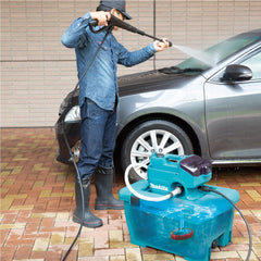 Lavadora de Alta Pressao Sem Fio 36V Com Caixa de Água 2 Baterias Carregador DHW080PT2 127V Makita