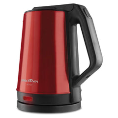 Chaleira Elétrica 1.9L BCH12V Britânia Vermelha Acabamento em Inox 127V
