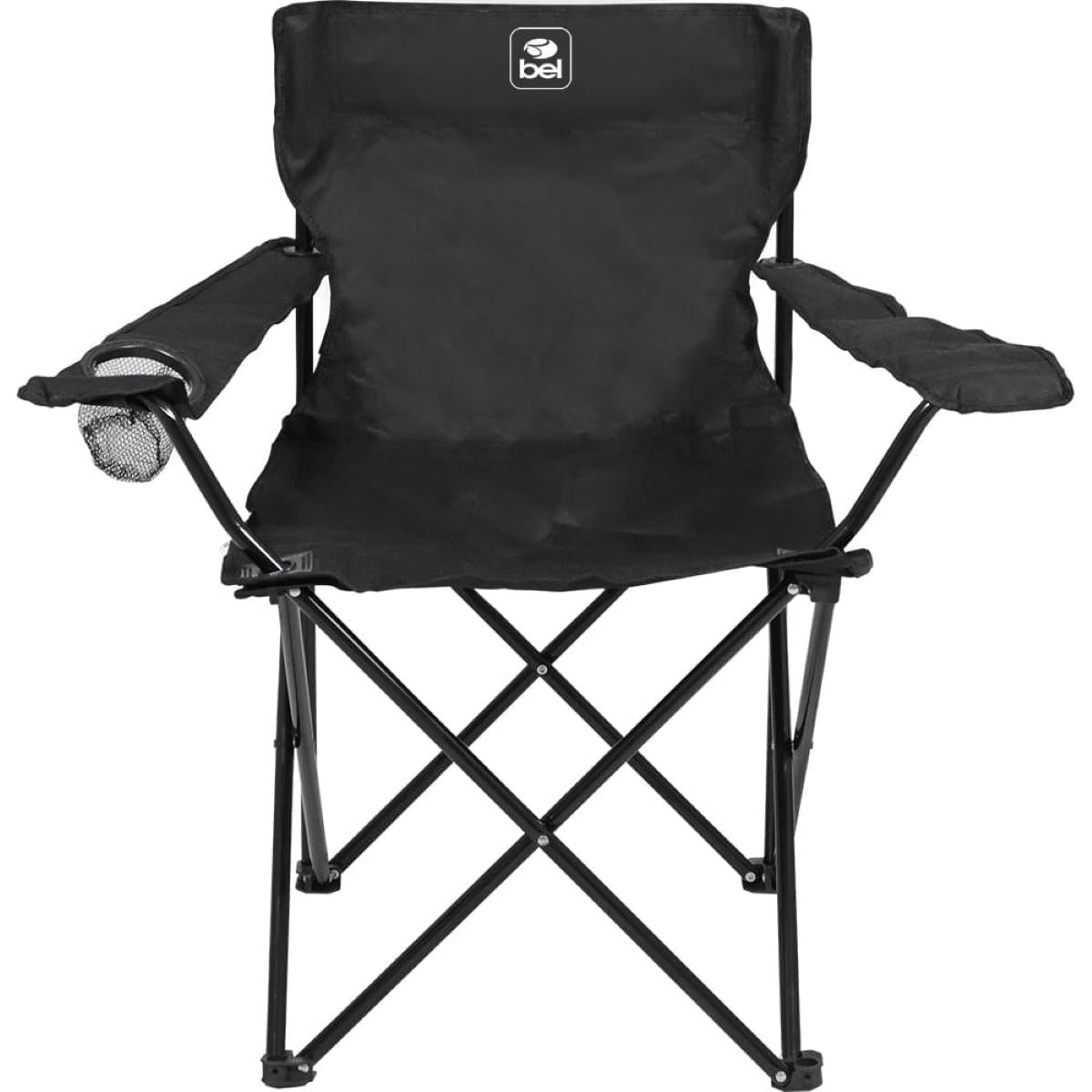 Cadeira Camping Dobrável Araguaia Comfort 90kg Preta Bel - Guimepa