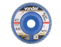 Flap disc 4.1/2" g50 costado pvc reto inox Vonder