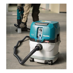 Aspirador de Pó 15L Sem Fio 40V Com Sistema AWS Mangueiras Bocais Tubos 10 Sacos VC004GLZ01 Makita