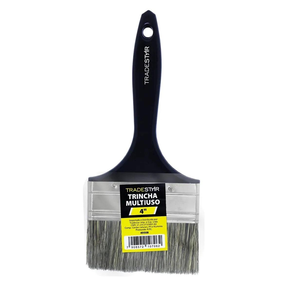 Pincel Gris 4'' Preto Tradestar