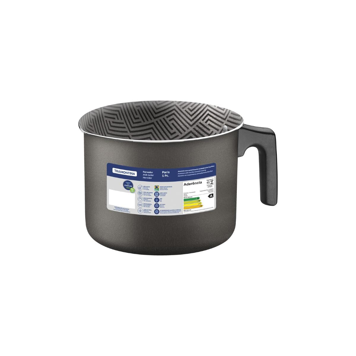 Fervedor Tramontina Paris Antiaderente Starflon Max 2,7 L 16 cm Alumínio Chumbo 1,6 mm