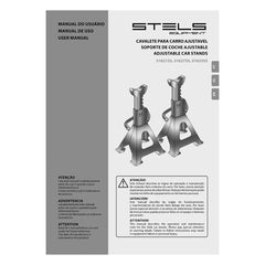 Cavalete para Carro Reforçado Ajustável 3 Toneladas 295-425mm 2 Pçs Stels