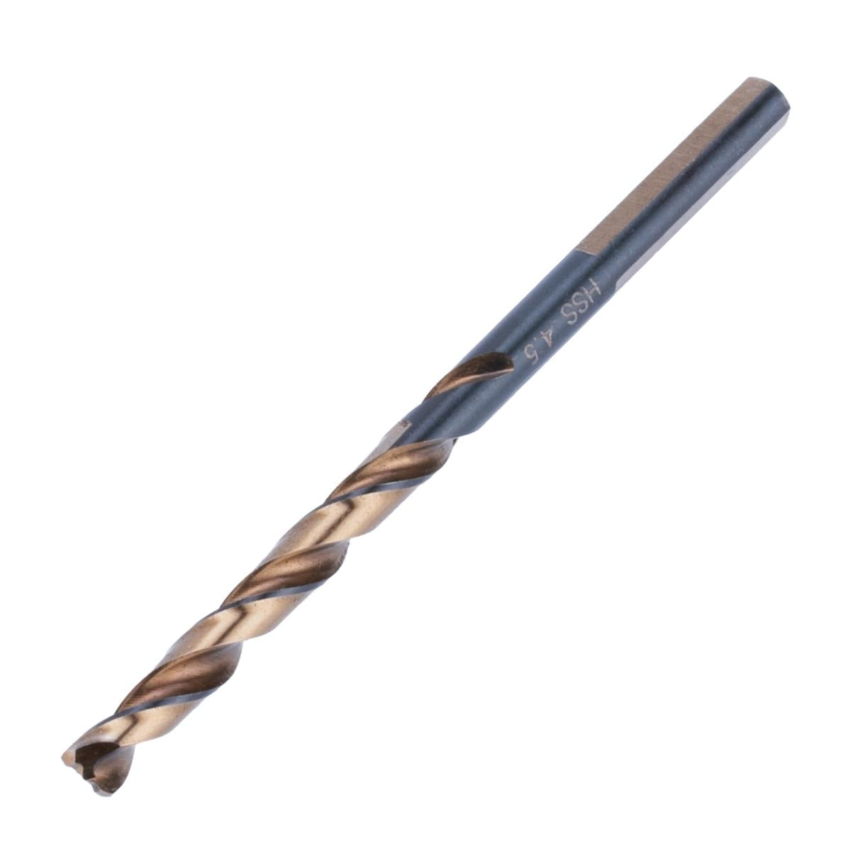 Broca Aço Rápido Profissional Industrial 4.5x80mm Aço M2 1PC Gross 7181255 Precisão A