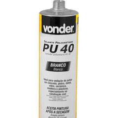 Selante Poliuretano Pu40 420G Branco Vonder Alongamento 500% Vedação Flexível