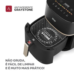 Fritadeira Elétrica Antiaderente WAP Mega Family Digital 7.1L Aviso Sonoro 127V