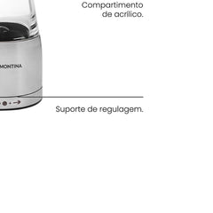Moedor De Sal E Pimenta Tramontina Realce 150g Acrílico E Inox Moinho Cerâmica