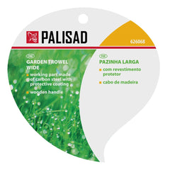 Pazinha Larga Palisad Revestimento Protetor Cabo Madeira 95x380mm 0,2kg Plantio Jardinagem 626068