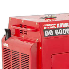 Gerador à Diesel Dg6000Est 4600W Trif. 220V Kawashima