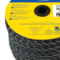 Corda Tramontina Master Trançada Chata Pet 20mm 120m Carga 831,2kgf Equinos