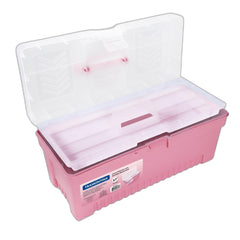 Caixa Plástica 17'' 10kg Capacidade Trava Cadeado Bandeja Removível Durável Tramontina