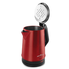 Chaleira Elétrica 1.9L BCH12V Britânia Vermelha Acabamento em Inox 127V