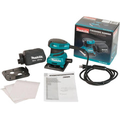 Lixadeira Orbital 200W Ideal para Madeira Metal 3 Folhas Lixa Saco Coletor de Pó BO4556 110V Makita