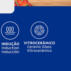 Jogo De Panelas Tramontina Solar Silicone Aço Inox Fundo Triplo 5 Peças Indução