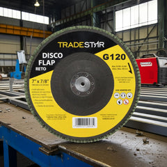Disco Flap 180 mm G120 Fibra Reto Aço Tradestar