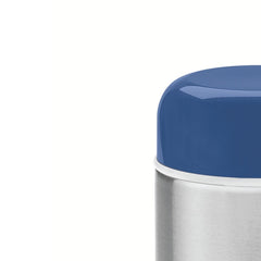 Pote Térmico Tramontina Aço Inox 400 Ml Tampa Azul 8,8 Cm Parede Dupla