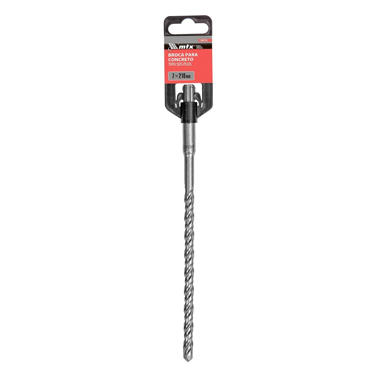 Broca Para Concreto Sds Plus 7x210mm Liga Carboneto Tungstênio VK8 MTX