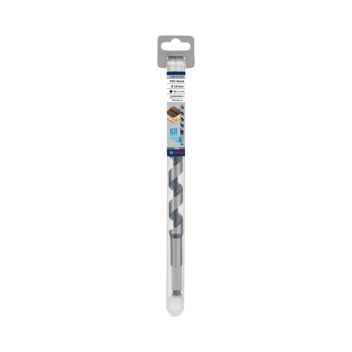 Broca Para Madeira Bosch Pro Wood 16,0mm (Encaixe Hexagonal)