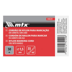 Cordão De Nylon Para Marcação 1.5Mm 50M Alta Resistência Mtx 848229