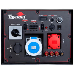Gerador a Gasolina Toyama TG22000CXE3-DR-XP 22kVA Trifásico Monofásico 19kW 18kW Partida Elétrica Potente