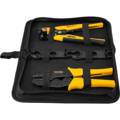 Conjunto Alicate Crimpador e Desencapador com 4 peças Vonder