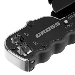 Alicate Crimpador RJ11/12 RJ45 Emborrachado Aço SK5 Decapador Cortador Gross