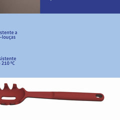 Pegador Para Massa Tramontina Softta De Silicone Vermelho Resistente Até 210 Graus Celsius