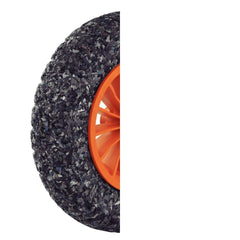 Pneu Maciço Tramontina 358mm 75mm Carrinho de Mão com Roda e Bucha Plástica Laranja