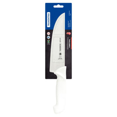 Faca De Açougueiro Profissional Master 8 Polegadas Aço Inox Cabo Branco Tramontina