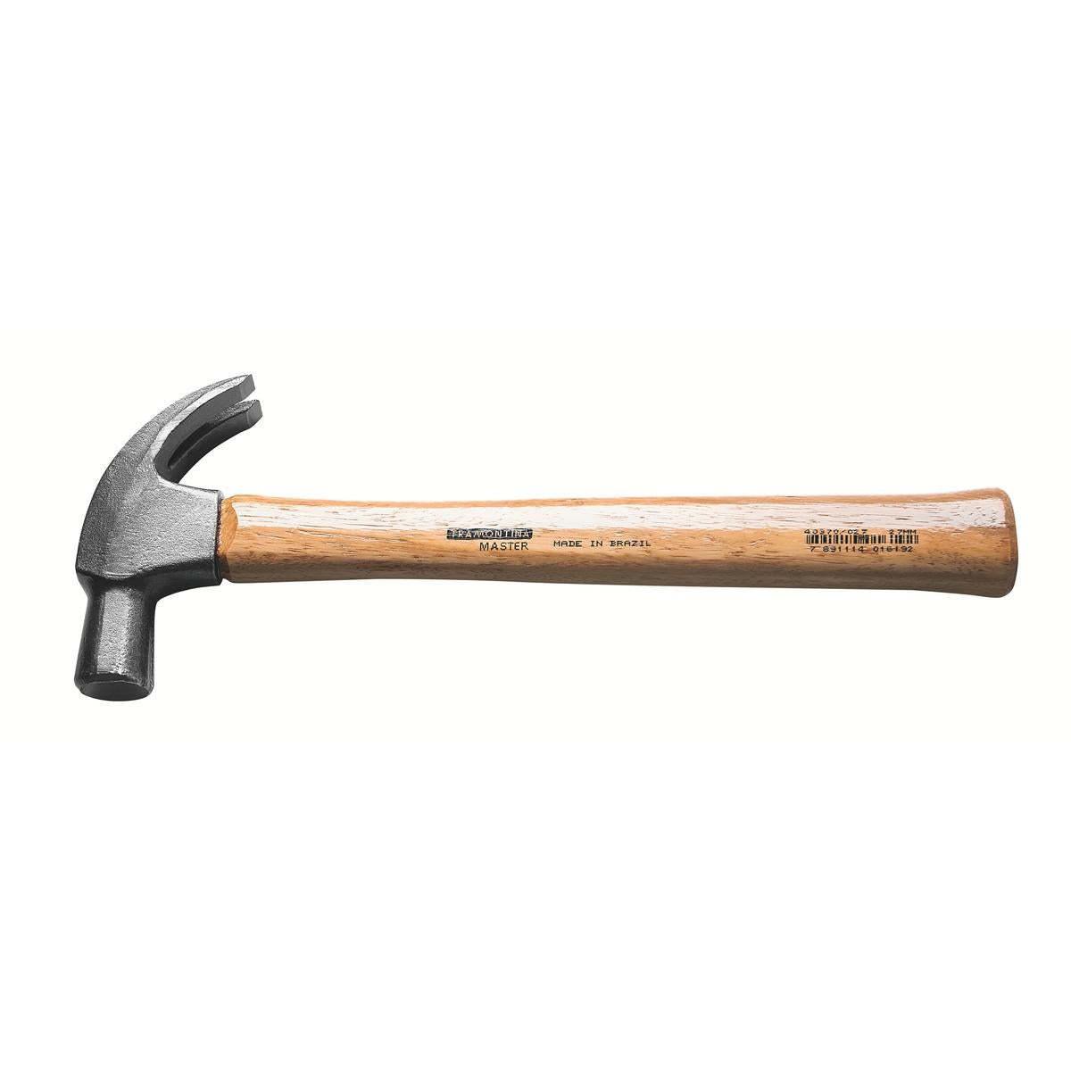 Martelo De Unha 34mm Tramontina Master Basic Cabo Madeira Envernizada Resistente