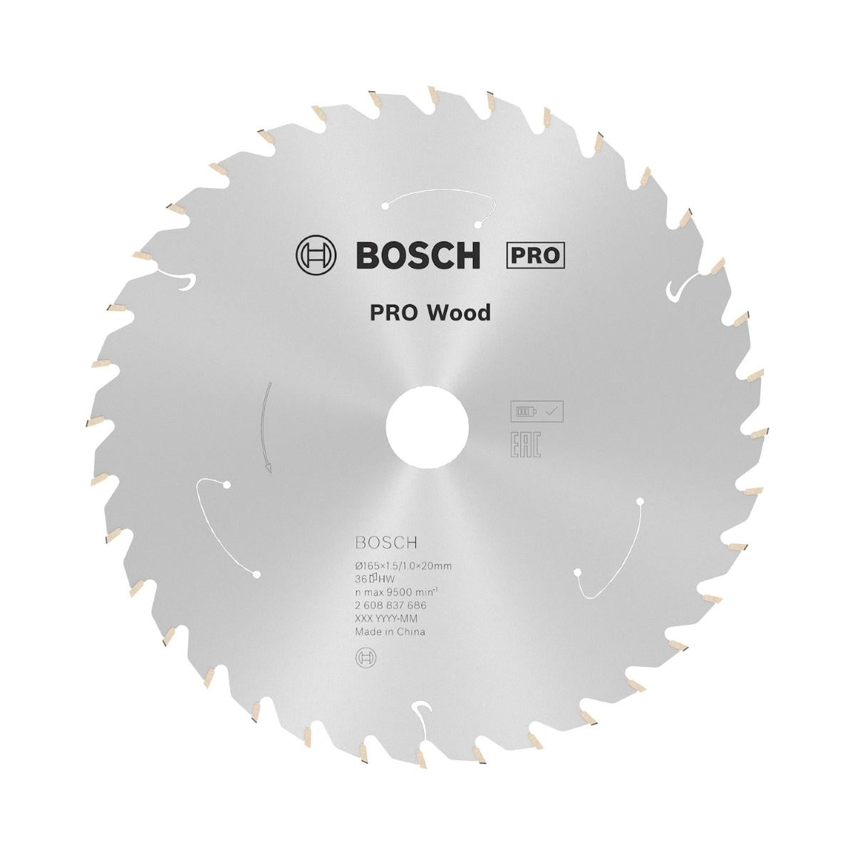 Disco De Serra Circular Bosch Pro Wood Cordless 165mm 36 D