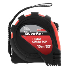 Trena Curta 10m 25mm Emborrachada Com Gancho Magnético Mtx Precisão