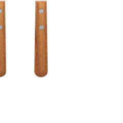 Conjunto 03 Colheres Para Chá Tramontina Dynamic Aço Inox E Madeira Natural Resistente Reforçado