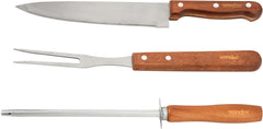 Kit Churrasco (4Pc)Aço Inox Com maleta Vonder