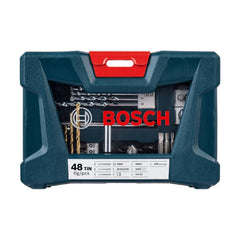 Kit De Pontas E Brocas Em Titânio Bosch V-Line 48 Peças