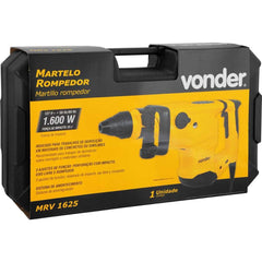 Martelo Rompedor/Perfurador SDS-Max 1600W 127V 25J 6 Velocidades Vonder MRV1625
