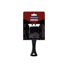 Escova Para Churrasco Tramontina 21,6 Cm Cerdas Em Aço Inox E Cabo De Polipropileno Preto
