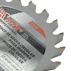 Disco Circular Widea 110mm (4,3/8'') 24 Dentes 22,23mm Bucha 20mm MTX para Madeira e MDF