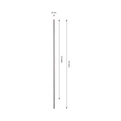 Broca Para Martelo Bosch Pro Sds Max-7 25X1200X1320mm