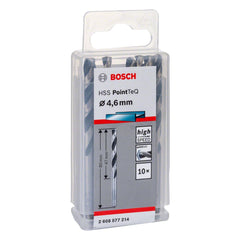 Broca Metal Bosch Aço Rápido Hss-Pointteq 4,6mm 10 Peças