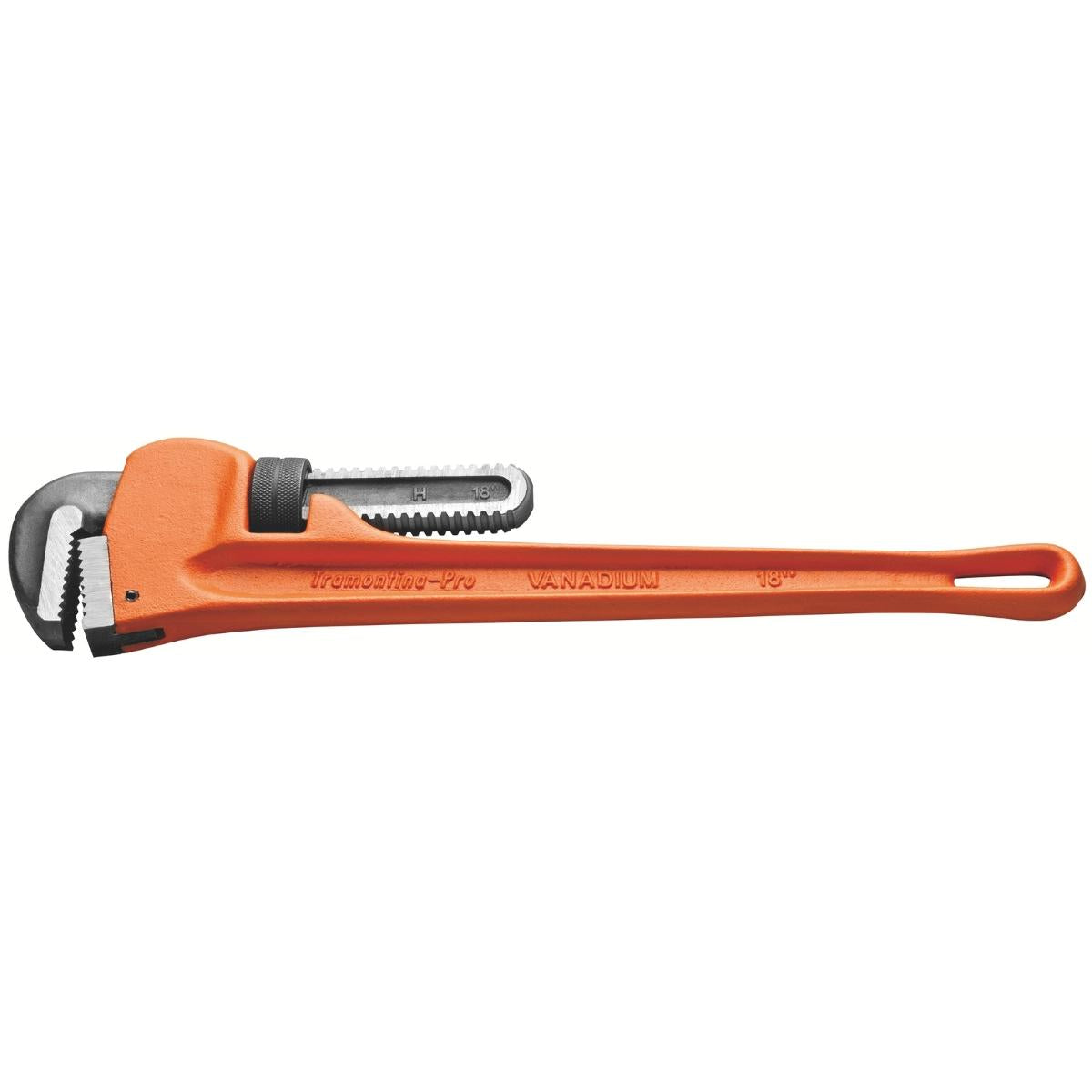 Chave Para Tubo 18'' Certificação BS 3594 Aço Cromo Vanádio Ferro Fundido Abertura Regulável Tramontina PRO