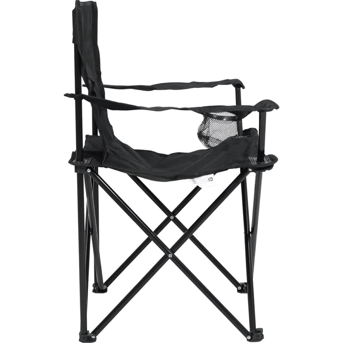 Cadeira Camping Dobrável Araguaia Comfort 90kg Preta Bel - Guimepa