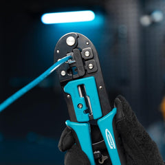 Alicate Crimpador de Cabos RJ45 RJ11 6P 8P Aço SK5 Taiwan Gross