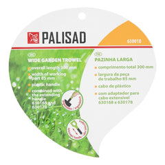 Pazinha Larga 75x290mm Aço Médio Carbono Com Revestimento Protetor Cabo Emborrachado Palisad 630018